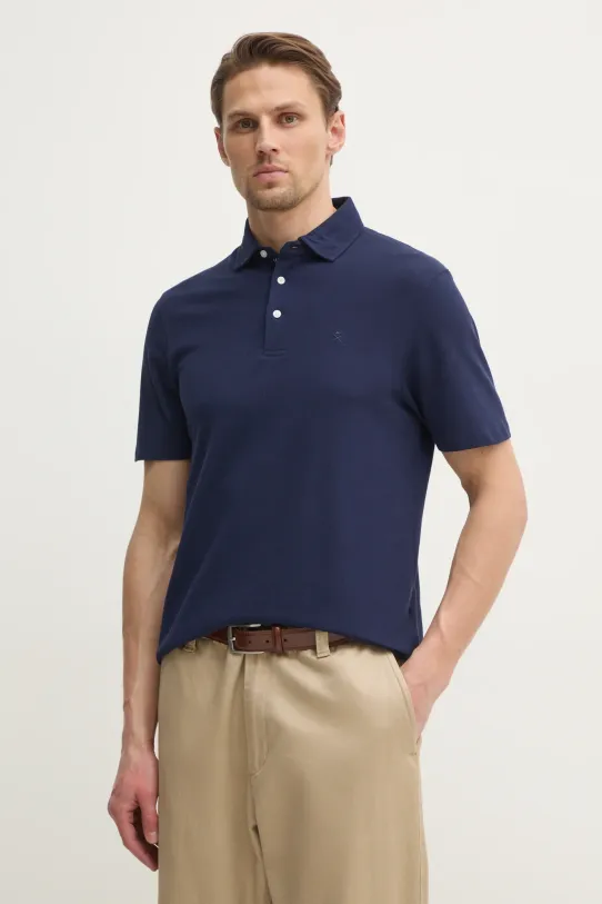 Hackett London polo bawełniane bawełna granatowy HM563444