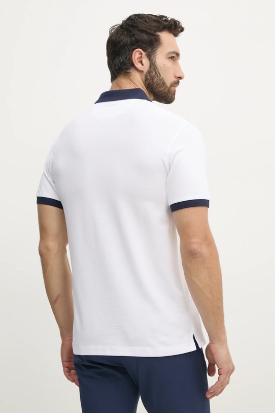 Oblečení Bavlněné polo tričko Hackett London HM563421 bílá