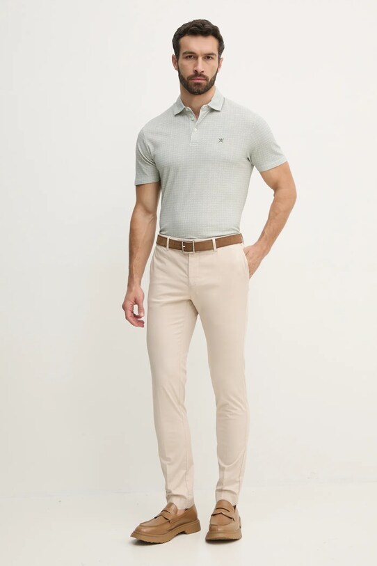 Hackett London polo bawełniane HM563422 zielony SS25