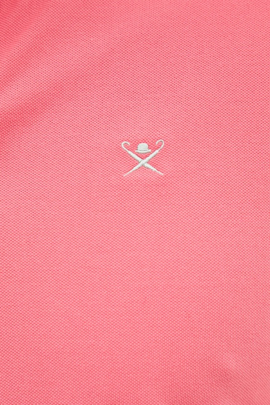 Bavlnené polo tričko Hackett London HM563426 ružová