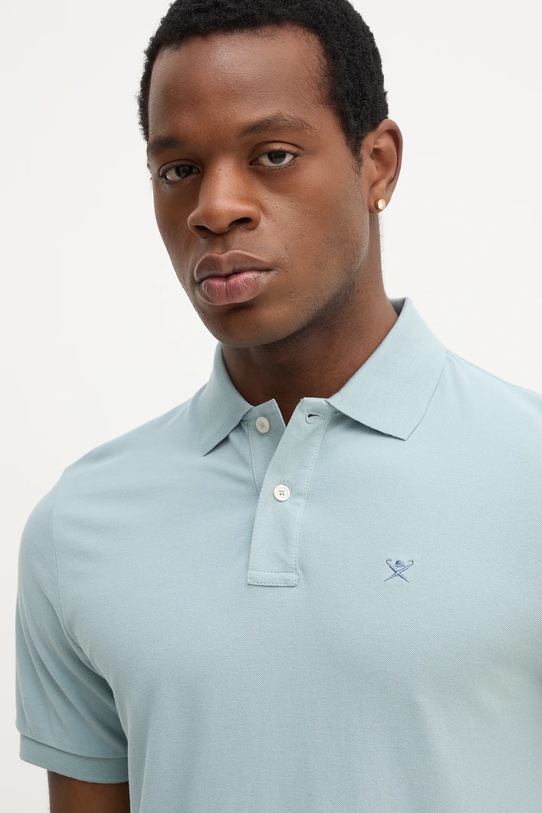 Hackett London polo de bumbac albastru HM563426