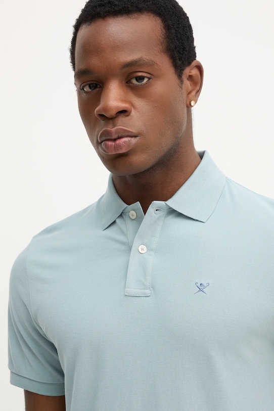 Hackett London polo de bumbac albastru HM563426