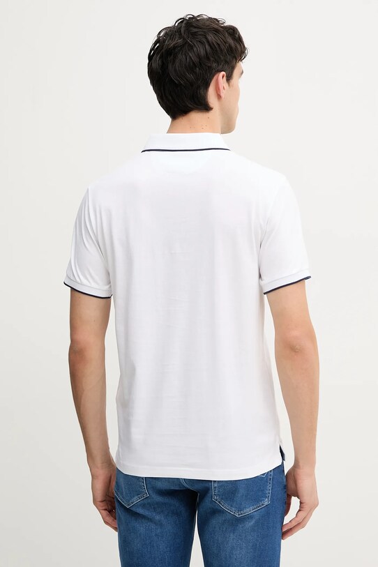 Odzież Hackett London polo bawełniane HM563425 biały