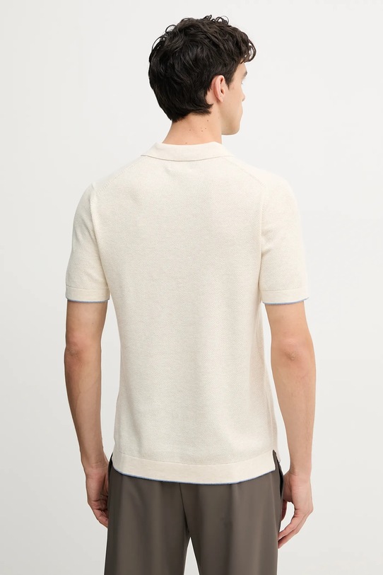 Oblečenie Bavlnené polo tričko Hackett London HM703337 béžová