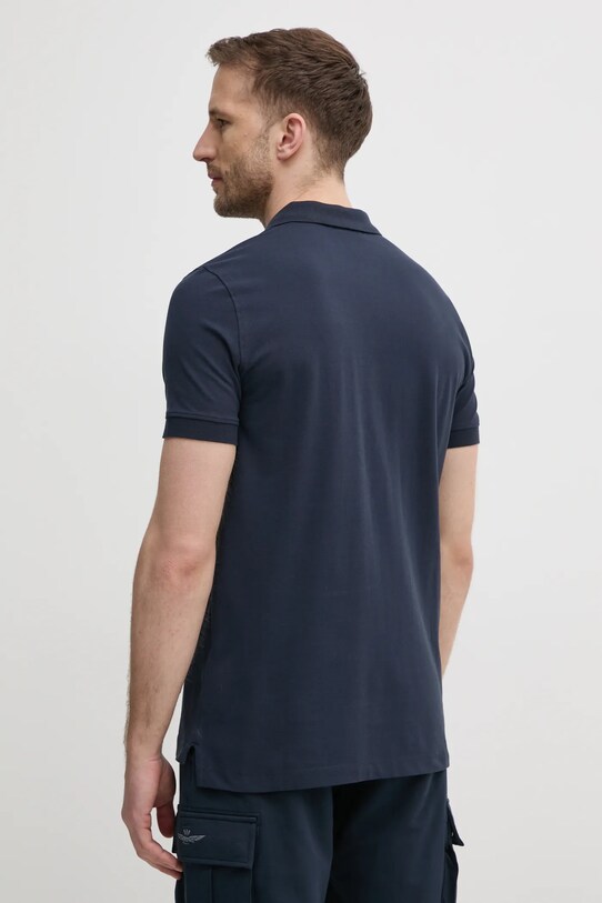 Aeronautica Militare tricou polo PO1843P191 bleumarin SS25