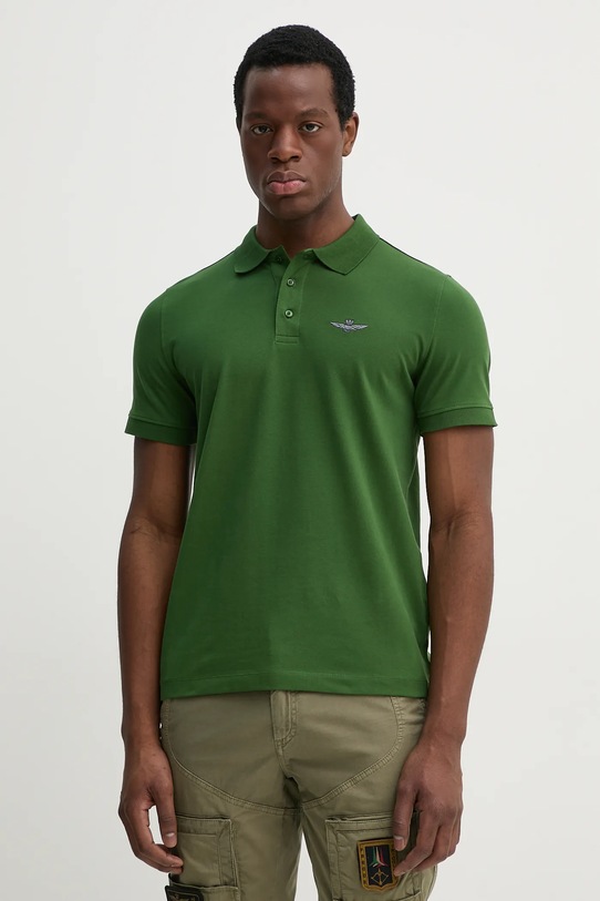 Aeronautica Militare polo regular zielony PO1843P191