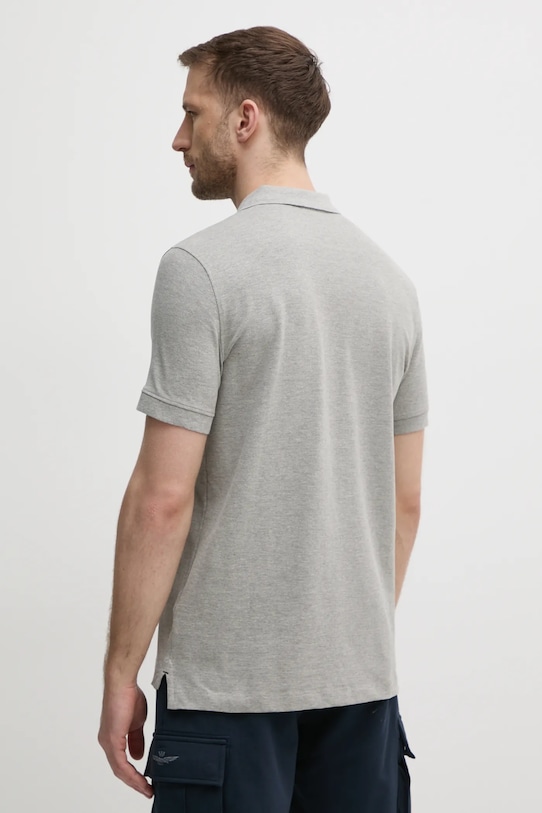Odzież Aeronautica Militare polo PO1843P191 szary
