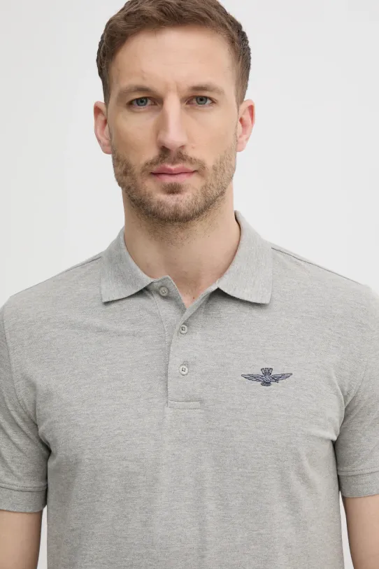 Aeronautica Militare tricou polo gri PO1843P191