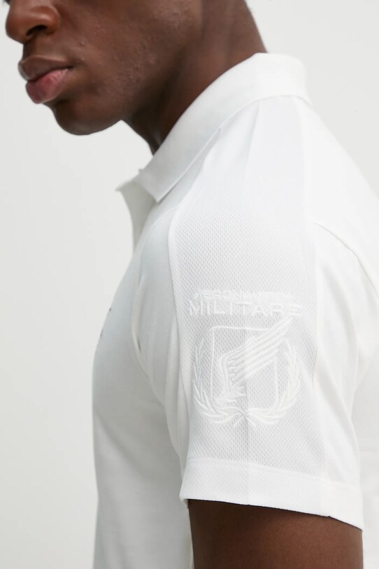 Aeronautica Militare tricou polo PO1845J674 alb
