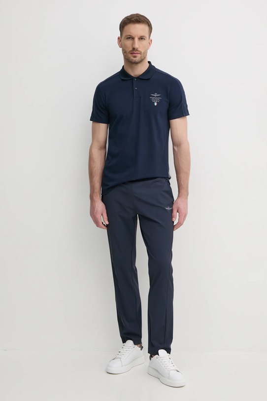 Aeronautica Militare polo PO1845J674 granatowy SS25