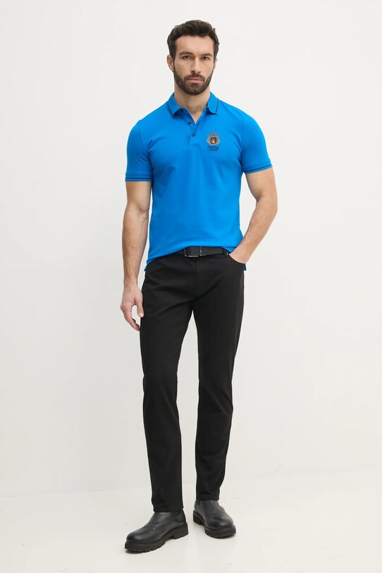 Aeronautica Militare polo PO1850P191 fioletowy SS25
