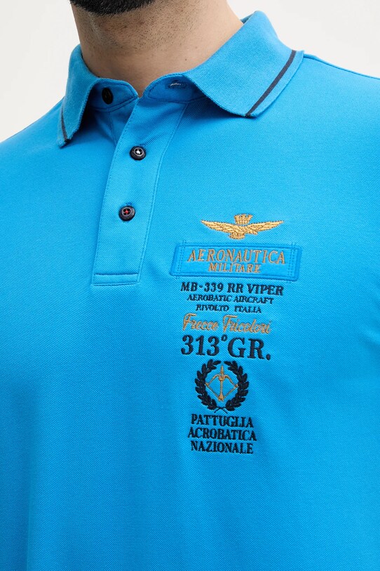 Поло Aeronautica Militare PO1853P191 блакитний