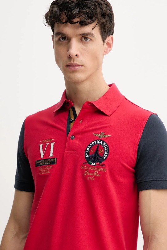 Oblečení Polo tričko Aeronautica Militare PO1856P191 červená