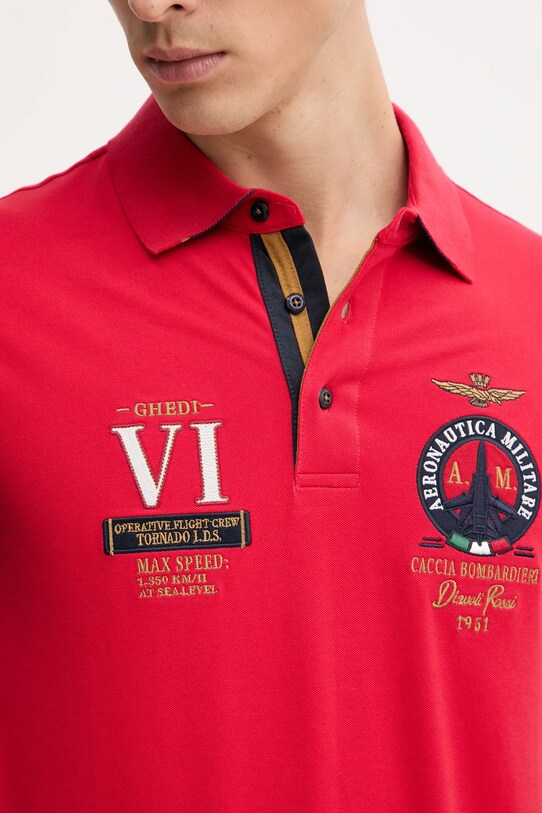 Поло Aeronautica Militare красный PO1856P191