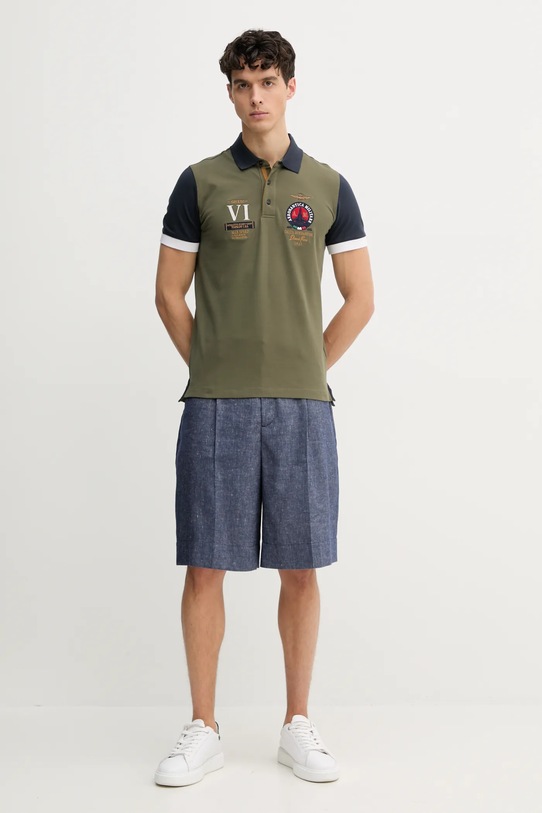 Polo majica Aeronautica Militare PO1856P191 zelena SS25