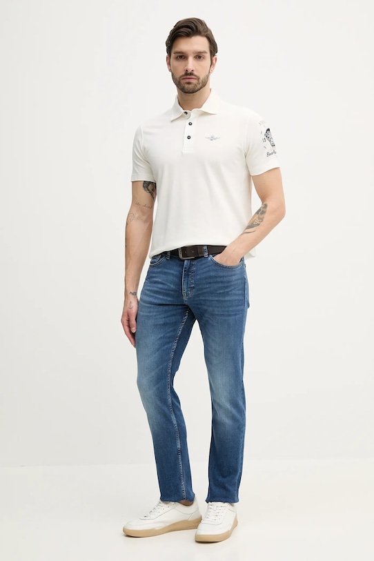 Хлопковое поло Aeronautica Militare PO1866P310 белый SS25