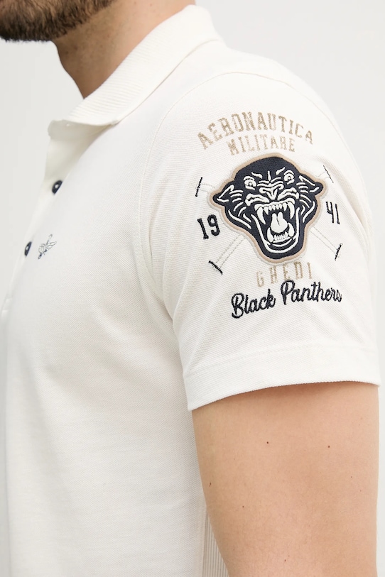 Хлопковое поло Aeronautica Militare белый PO1866P310