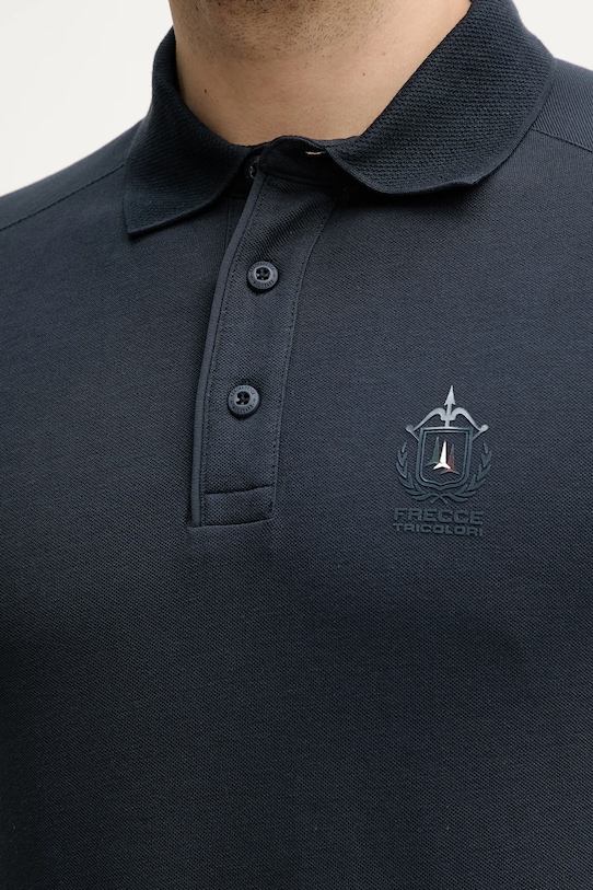 Bavlnené polo tričko Aeronautica Militare tmavomodrá PO1868P347