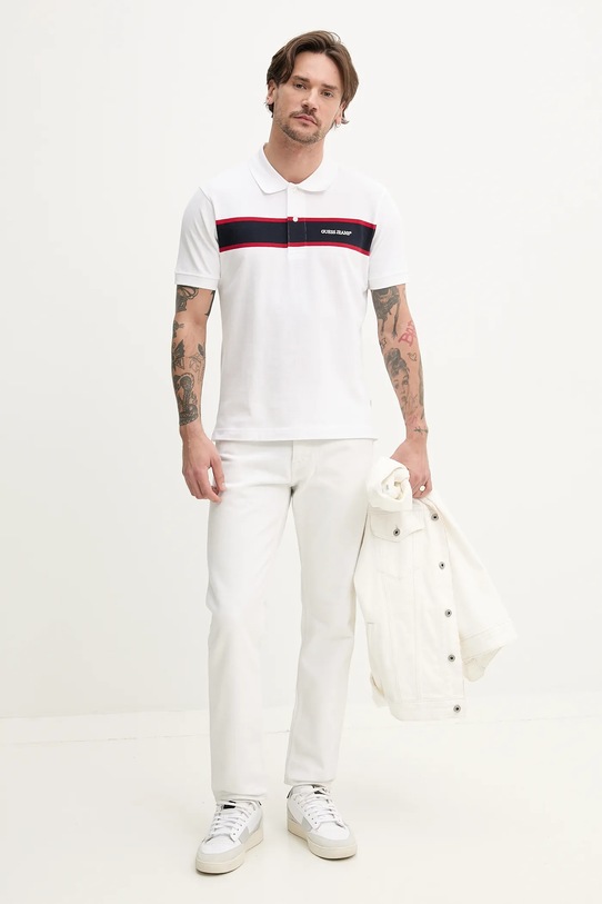 Guess Jeans polo bawełniane M5GP29.KCJV1 biały SS25
