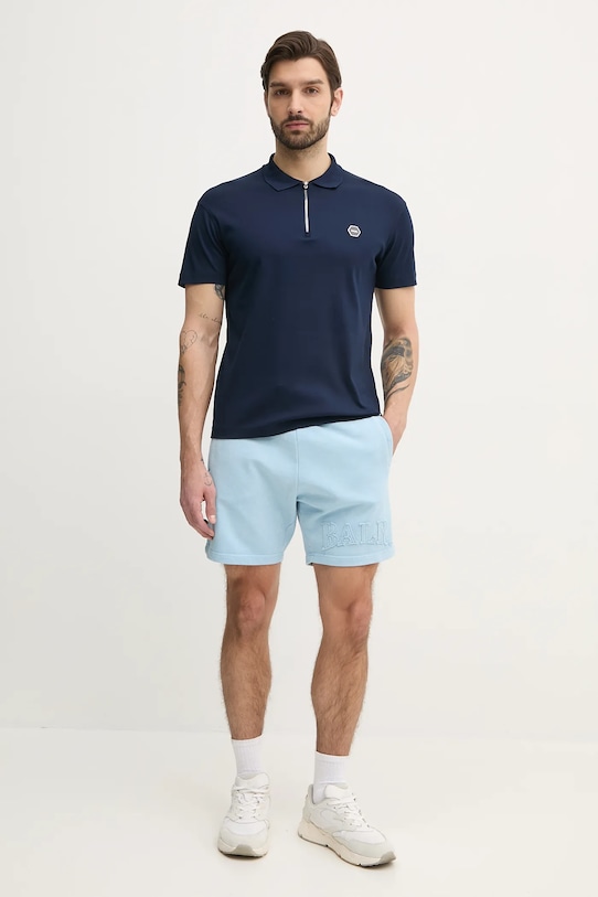 BALR. polo bawełniane B1122.1040 granatowy SS25