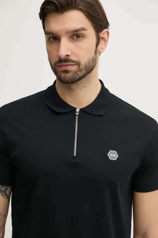 BALR. polo bawełniane czarny B1122.1040