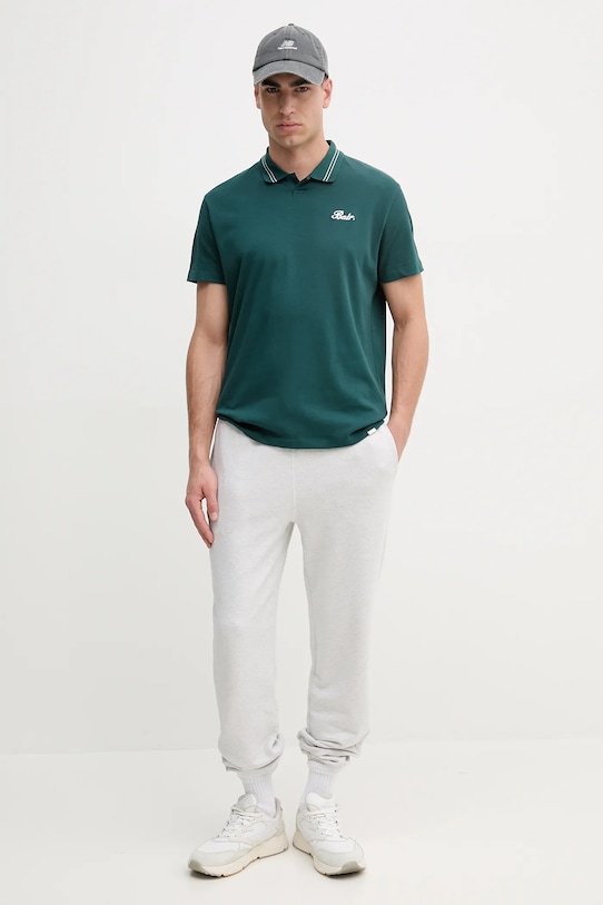Bombažen polo BALR. B1122.1042 zelena SS25