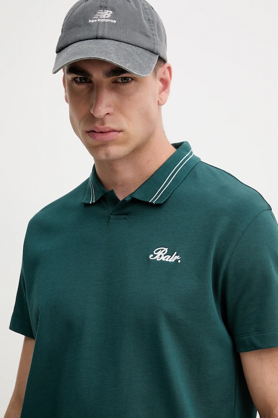 BALR. polo bawełniane turkusowy B1122.1042