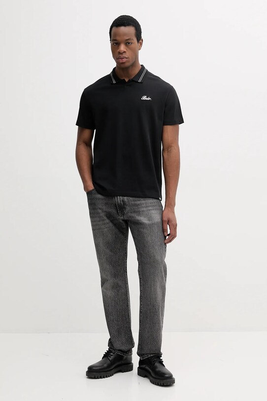 BALR. polo de bumbac B1122.1042 negru SS25