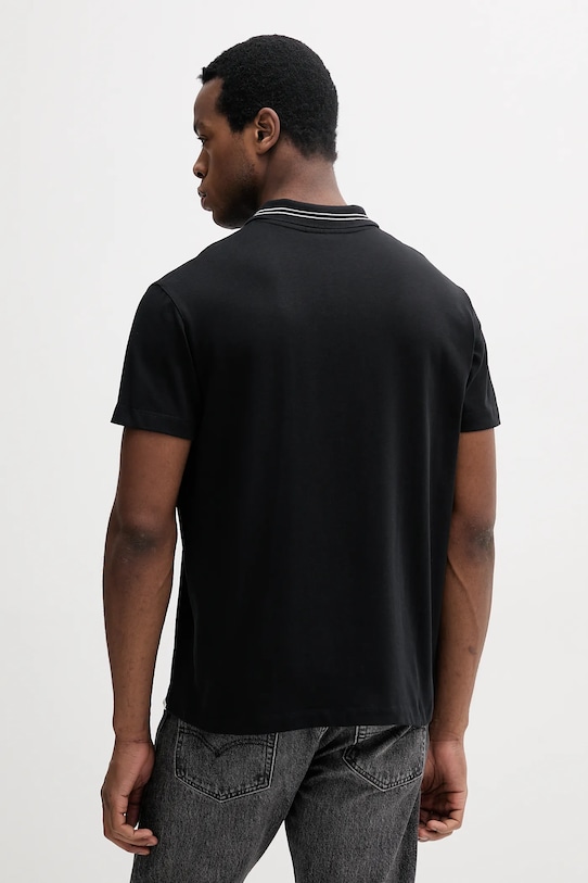 Odzież BALR. polo bawełniane B1122.1042 czarny