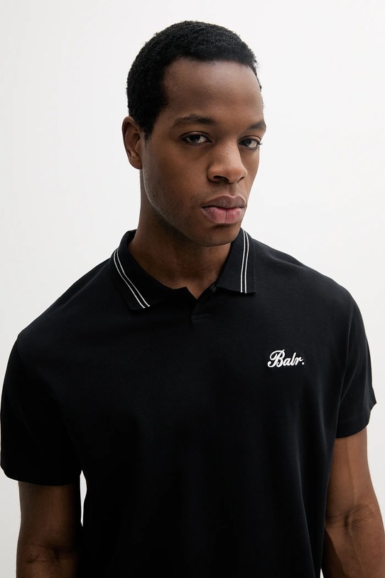 BALR. polo bawełniane czarny B1122.1042