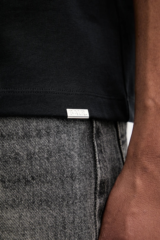 BALR. polo bawełniane B1122.1042 czarny