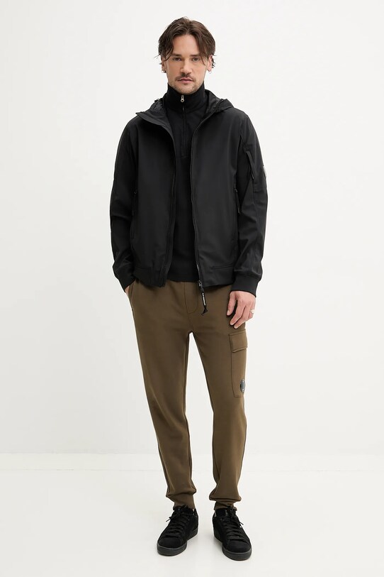 C.P. Company t-shirt bawełniany 18CMPL291A006057O czarny SS25