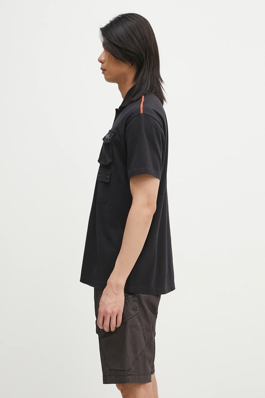 Napapijri polo bawełniane E-Rivalto NP0A4ID89411 czarny SS25