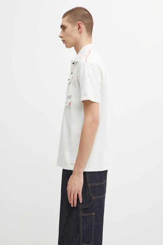 Napapijri polo bawełniane E-Rivalto NP0A4ID8N1A1 beżowy SS25