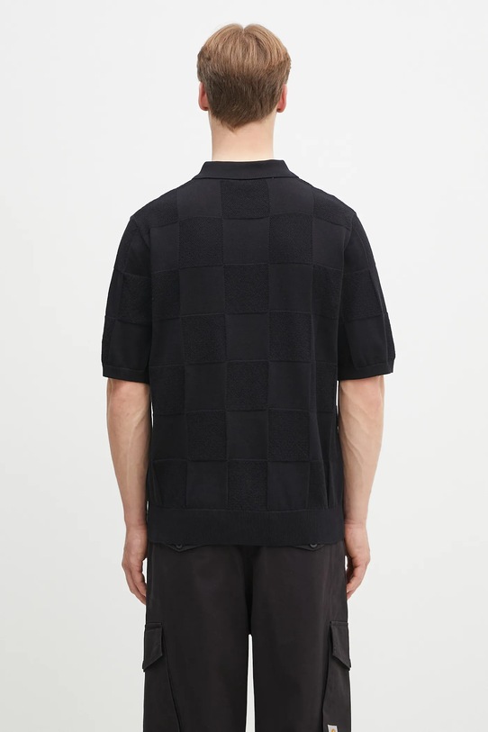 Clothing Carhartt WIP cotton polo shirt S/S Checker Polo I034535.89XX black