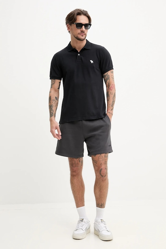 Abercrombie & Fitch polo KI124.5182.900 czarny SS25