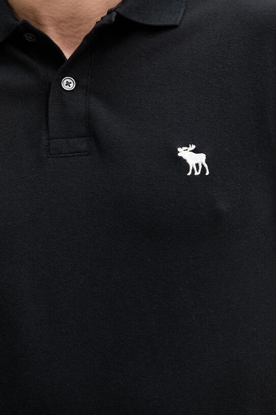 Abercrombie & Fitch tricou polo KI124.5182.900 negru