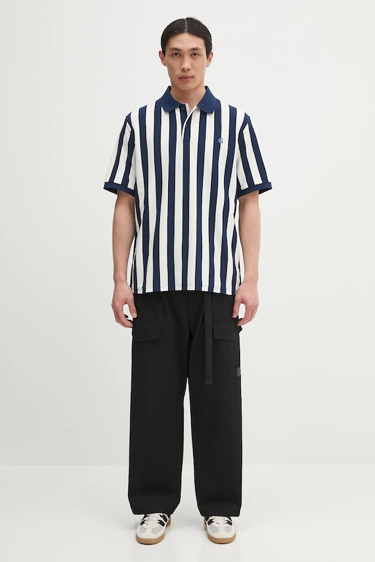 Pamučna polo majica Carhartt WIP S/S Boynton Polo I034567.2PPXX mornarsko plava