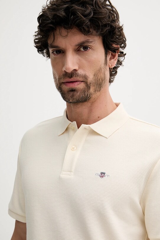 Gant polo de bumbac bej 2014025