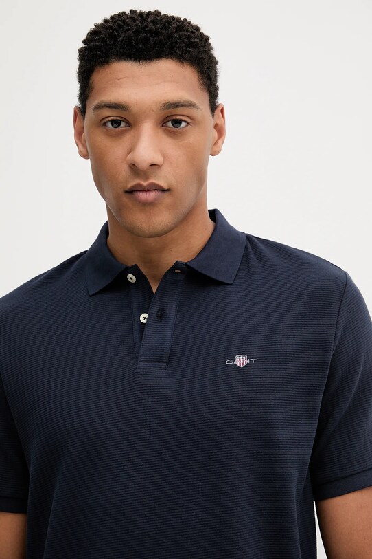 Gant polo de bumbac bleumarin 2014025