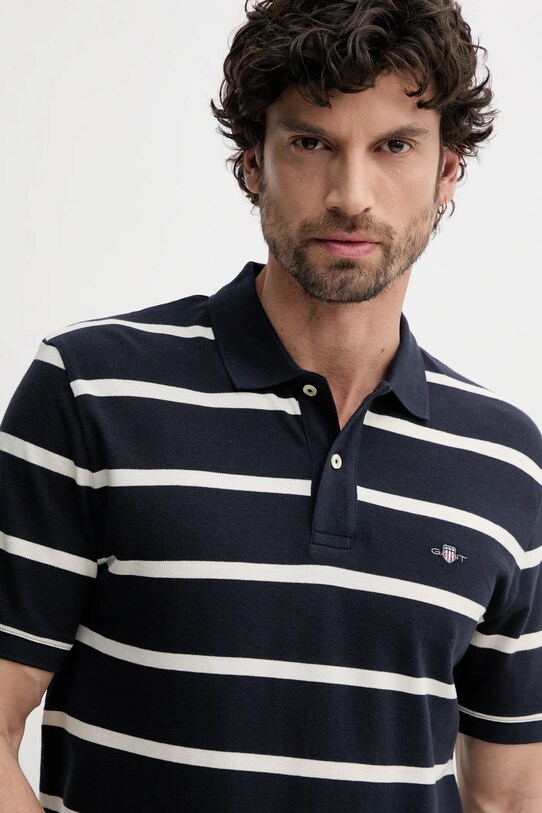 Gant polo de bumbac bleumarin 2014022