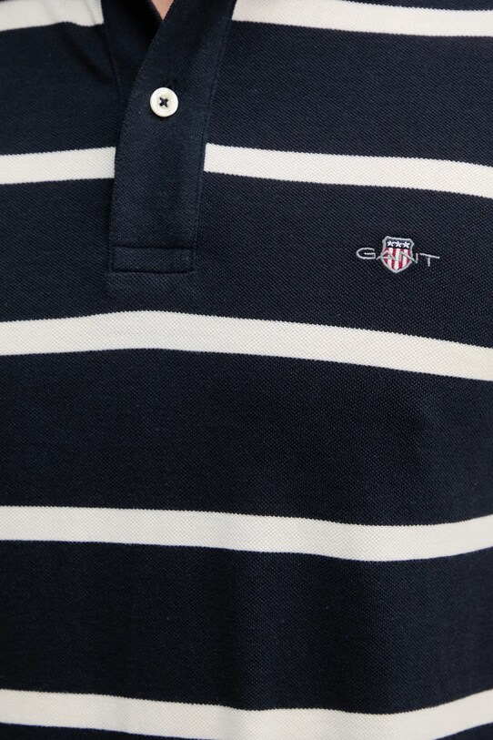 Gant polo de bumbac 2014022 bleumarin