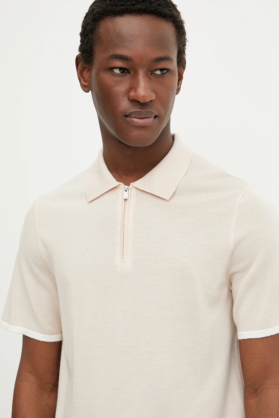 FROM FUTURE polo din lână bej MPP02710