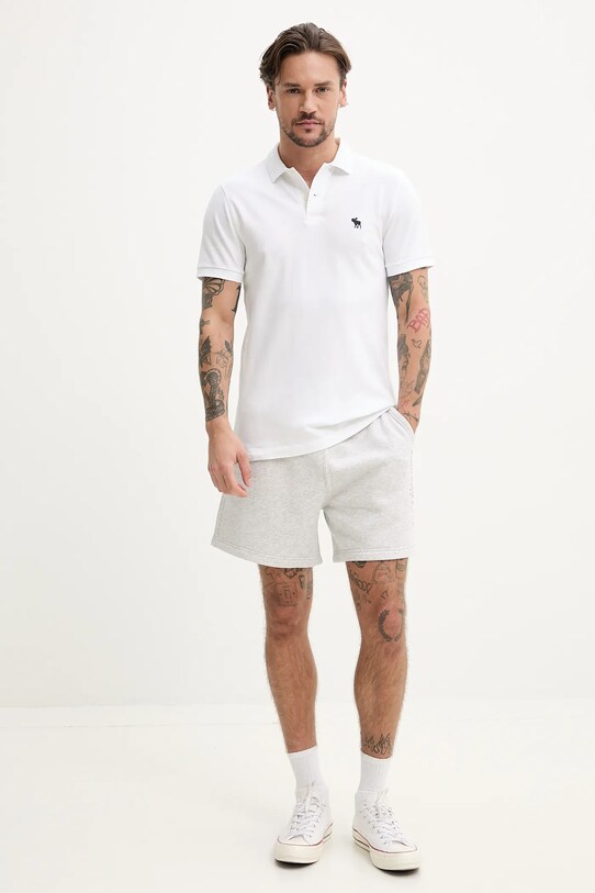 Abercrombie & Fitch polo KI124.5182.100 biały SS25