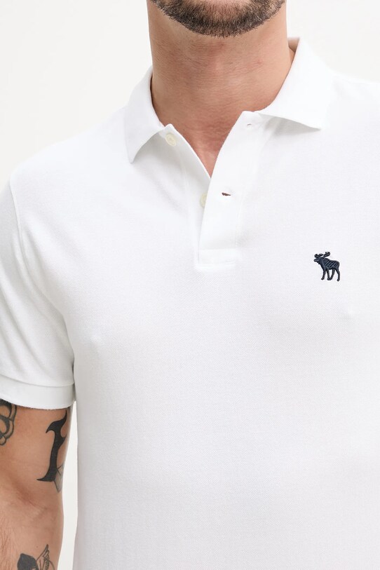 Polo majica Abercrombie & Fitch KI124.5182.100 bijela