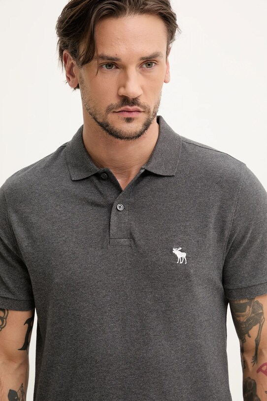 Polo majica Abercrombie & Fitch siva KI124.5182.130