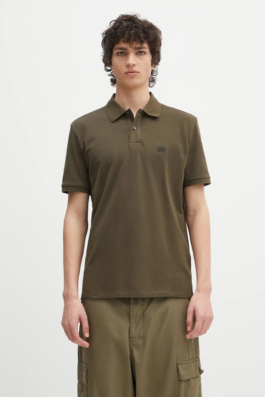 C.P. Company polo shirt regular green 18CMPL065A005263W