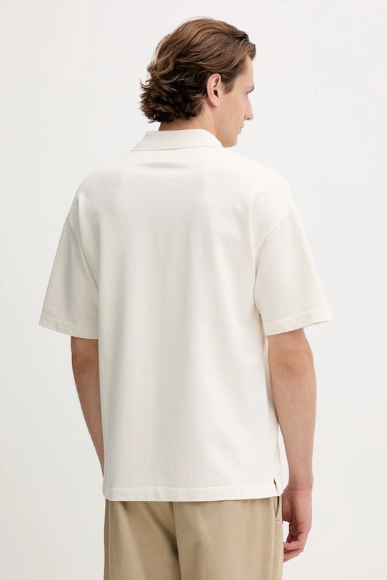 Oblečenie Bavlnené polo tričko C.P. Company 18CMPL320A110396G béžová