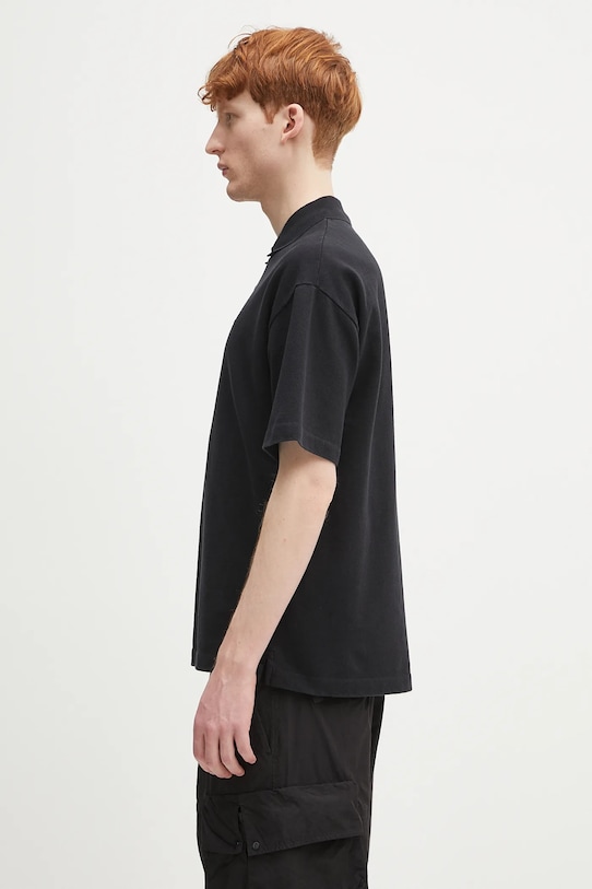 C.P. Company polo bawełniane 18CMPL320A110396G czarny SS25