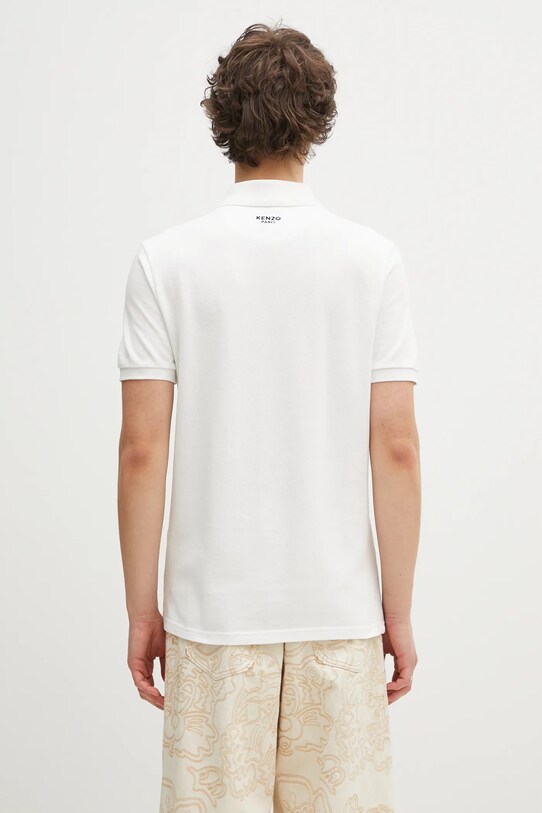 Îmbrăcăminte Kenzo polo de bumbac Pop FF55PO5424PU.02 alb